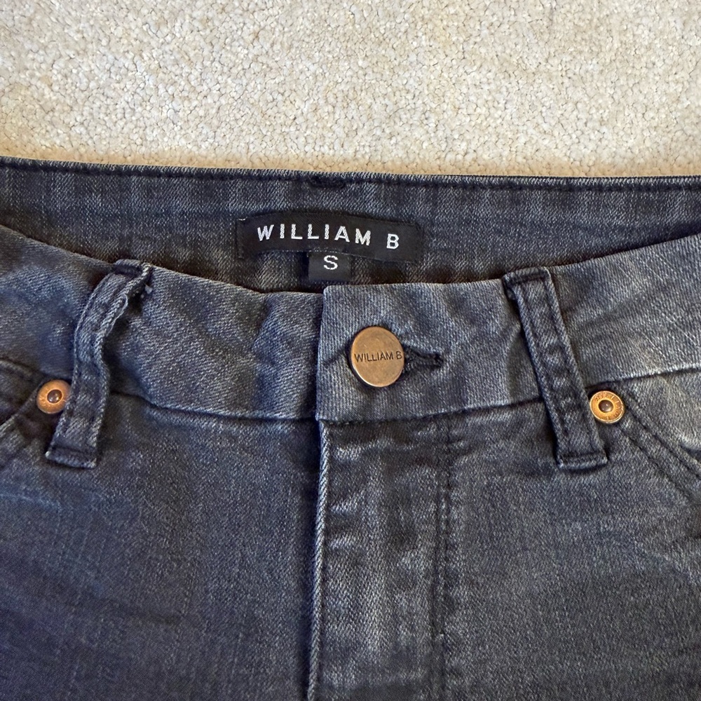 William B Black Denim Shorts Size S - Picture 4 of 8